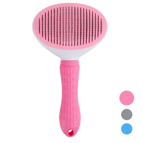 Cat Self-Cleaning Comb Stainless Steel Dog Comb Hair Brush One Key To Remove Floating Artifact - Image 5