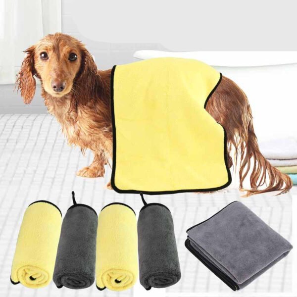 Pet Absorbent Towel Multi-size High Quality Pet Bath Towel - Image 3