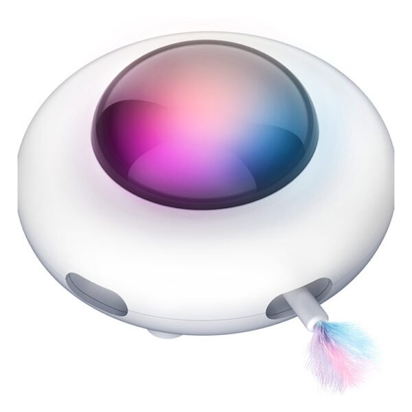 Pet Toy Gravity UFO Smart Teaser Flying Sucer Electric Funny Cat Turntable - Image 5