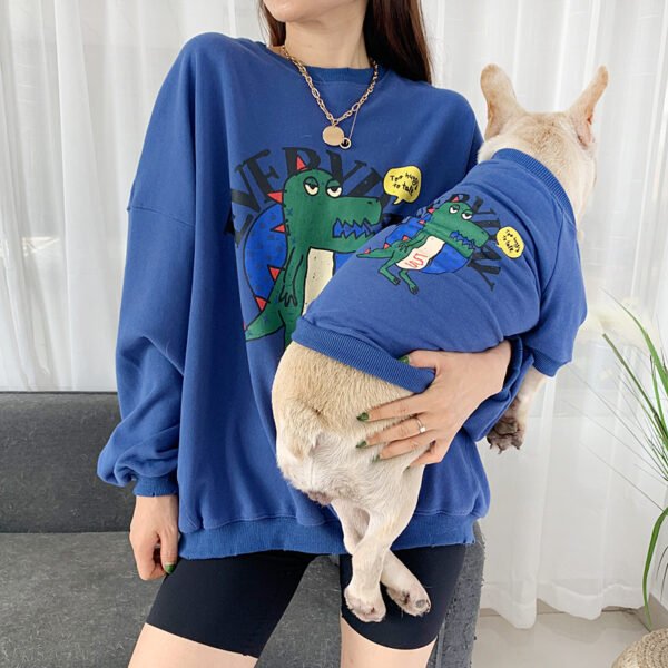 Pet parent-child clothes than panda clothes printed dog clothes - Image 2