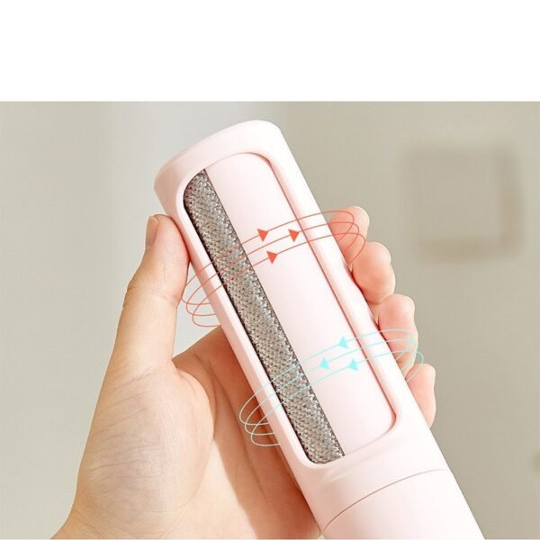 2-1 Reusable Pet Hair Remover Brush Lint Roller Portable Effective Self Cleaning Tool for Cat Dog Fur Hair Dust Removal Brush - Image 4