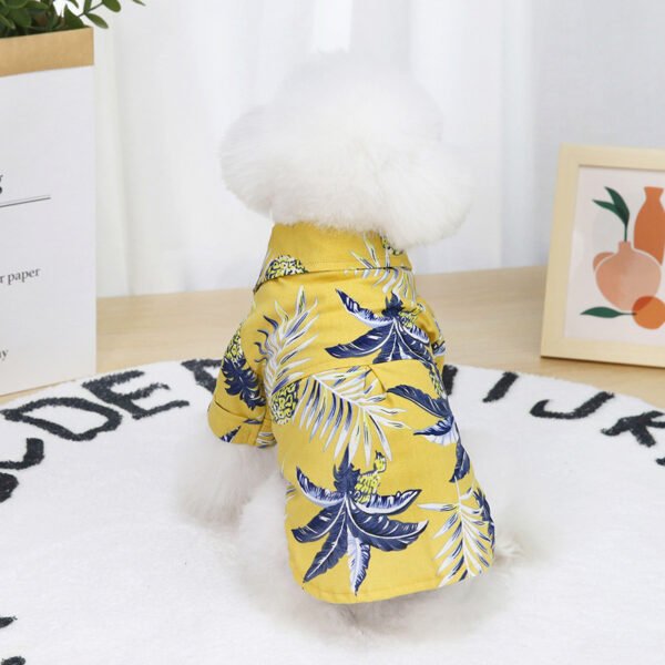 Pet Shirt Clothes Dog Hawaiian shirt Summer Thin Pet Clothes - Image 5