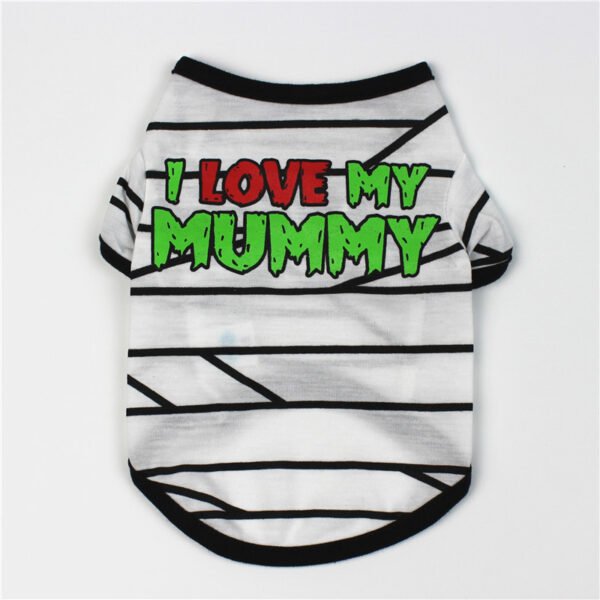 Dog clothes spring and summer clothes cartoon print T-shirt Teddy Bichon pet costume wholesale pet Halloween clothes - Image 2