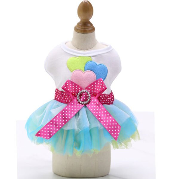 Pet Dog Lips Gauze Dress Princess Dress - Image 2