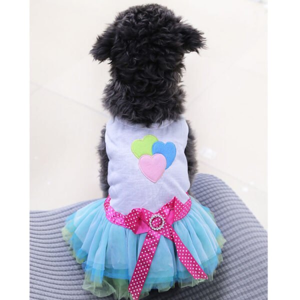 Pet Dog Lips Gauze Dress Princess Dress - Image 3