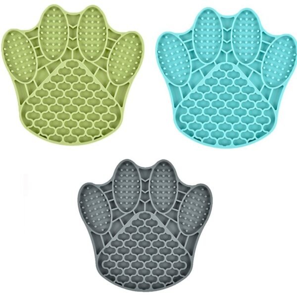 New Amazon Silicone Dog Licking Mat Pet Feeding Bowl Slow Food Cat Plate Dog Silicone Slow Food Mat Anti-Choke Bowl