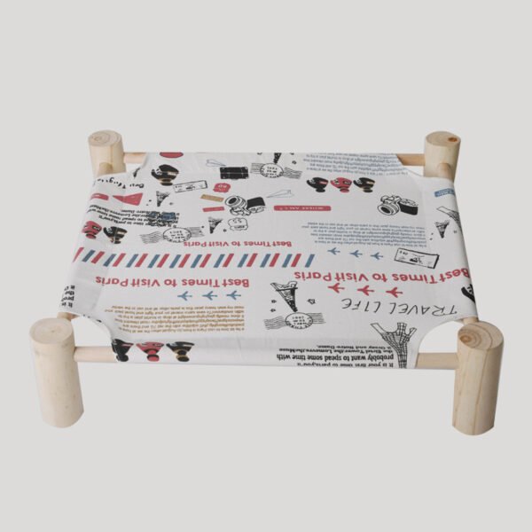 Removable And Washable Solid Wood Pet Dog Bed - Image 4
