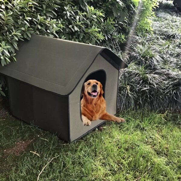 Pet House Outdoor Waterproof Weatherproof Dog Kennel Cat House Foldable Pet Shelter - Image 2