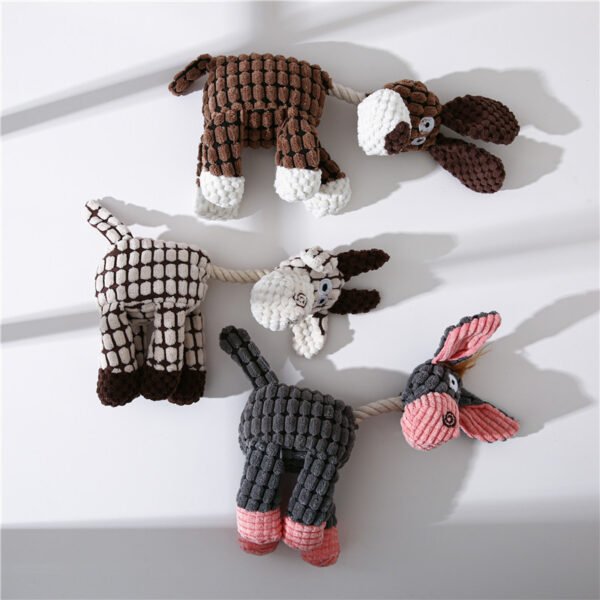 Manufacturer Pet Plush Toy Corn Plush Dog Molar Tooth Donkey Vocalizing Toy - Image 4