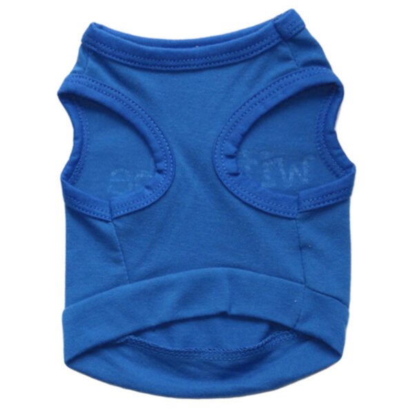 Dog Clothing Cotton Blue Follower Vest - Image 3