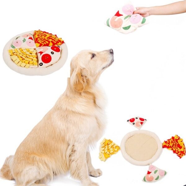 Pet Dog Pizza Hidden Food Sniffing Mat Dog Work Searching Pad For Training Natural Smelling Skills Preventing Damage To Furnitur - Image 2