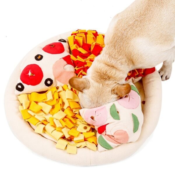 Pet Dog Pizza Hidden Food Sniffing Mat Dog Work Searching Pad For Training Natural Smelling Skills Preventing Damage To Furnitur - Image 3