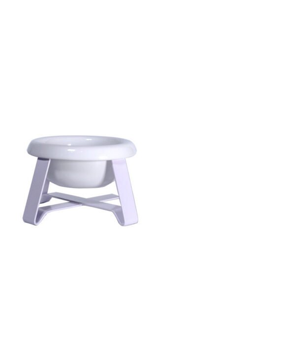 Pet Bowls Creative Antislip Cat Feeding Bowl With Iron Stand 2 In 1 Pet Food Water Feeder - Image 5