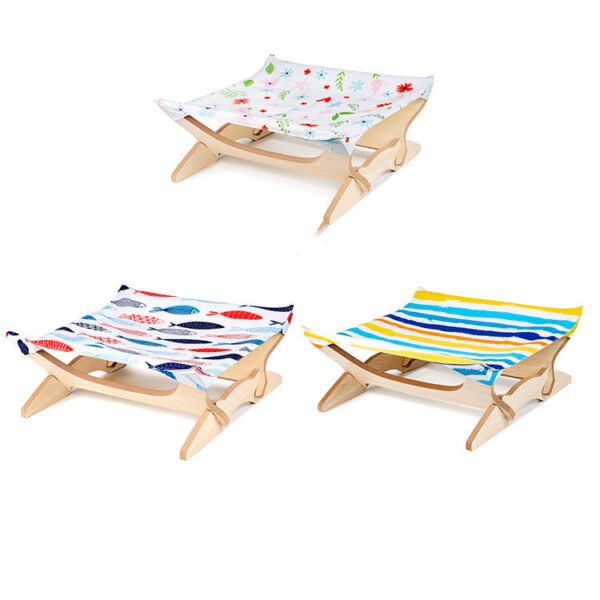 Pet Wooden Cat Hammock - Image 5