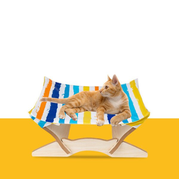 Pet Wooden Cat Hammock - Image 2