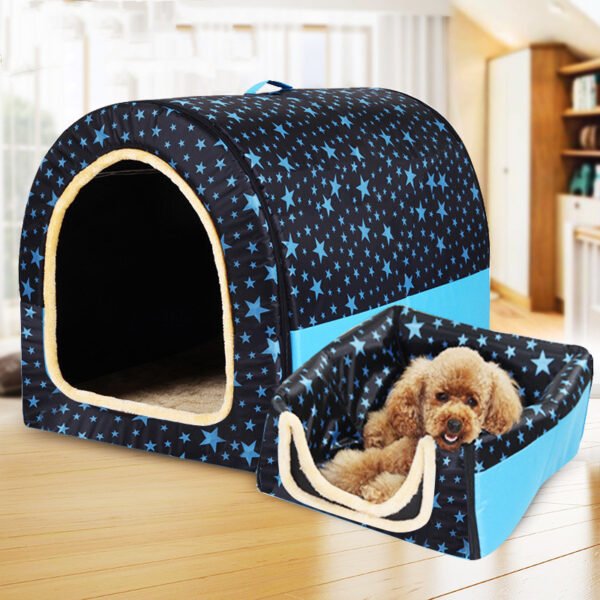 Pet Big Dog House Fully Removable And Washable Pet Kennel Cylinder Portable Dog House Golden Retriever Kennel - Image 4