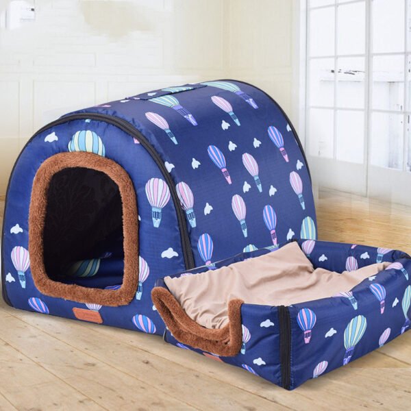Pet Big Dog House Fully Removable And Washable Pet Kennel Cylinder Portable Dog House Golden Retriever Kennel - Image 2