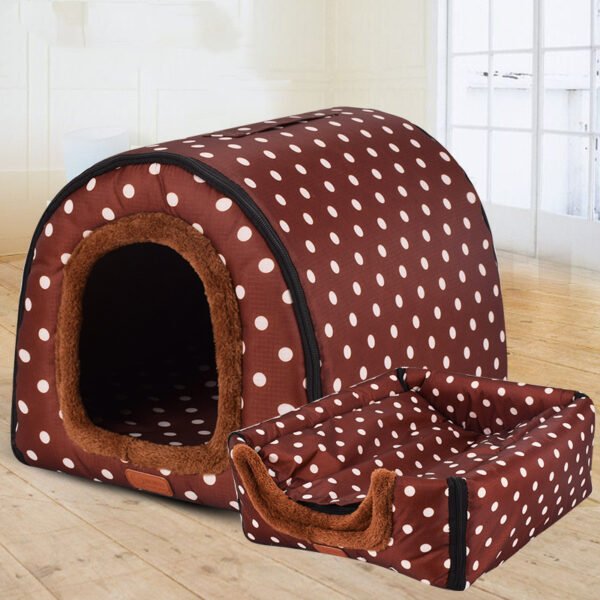 Pet Big Dog House Fully Removable And Washable Pet Kennel Cylinder Portable Dog House Golden Retriever Kennel - Image 5