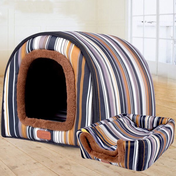 Pet Big Dog House Fully Removable And Washable Pet Kennel Cylinder Portable Dog House Golden Retriever Kennel - Image 7
