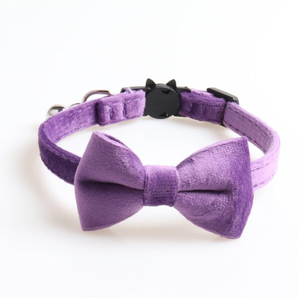 Velvet Pet Collars Bowknot Dog Collars - Image 4