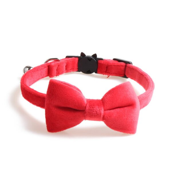 Velvet Pet Collars Bowknot Dog Collars - Image 3