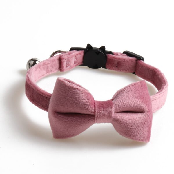 Velvet Pet Collars Bowknot Dog Collars - Image 5
