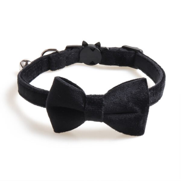 Velvet Pet Collars Bowknot Dog Collars - Image 2