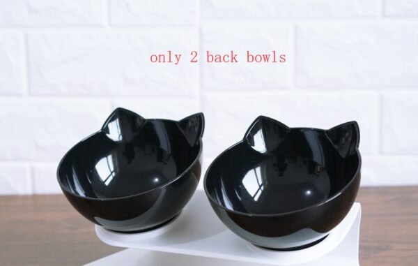 New Inclined Food Cat Dog Oblique Mouth Transparent Single Pet Bowl - Image 7