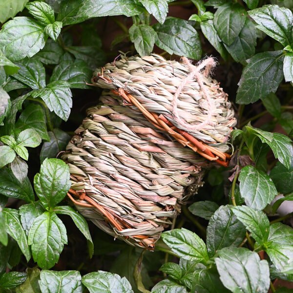 Creative Straw Birds Nest Handicraft Hand-Woven Straw Bird Cage - Image 2