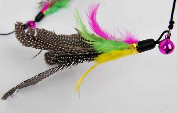 Pearl Bird Funny Cat Stick Feather Pet Toy Bell Funny Cat Stick - Image 5