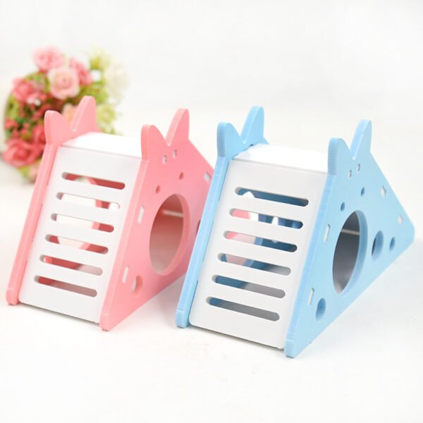 Hamster Toys Slide Hut PVC Assembly Color Hut Slide Toy Golden Bear Hamster Supplies - Image 2