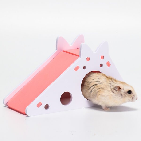 Hamster Toys Slide Hut PVC Assembly Color Hut Slide Toy Golden Bear Hamster Supplies - Image 5