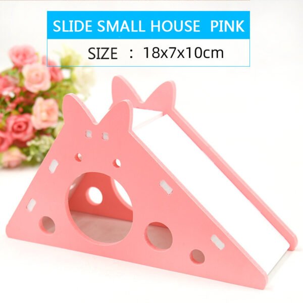 Hamster Toys Slide Hut PVC Assembly Color Hut Slide Toy Golden Bear Hamster Supplies - Image 4
