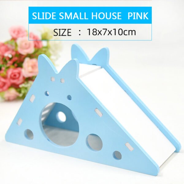 Hamster Toys Slide Hut PVC Assembly Color Hut Slide Toy Golden Bear Hamster Supplies - Image 3