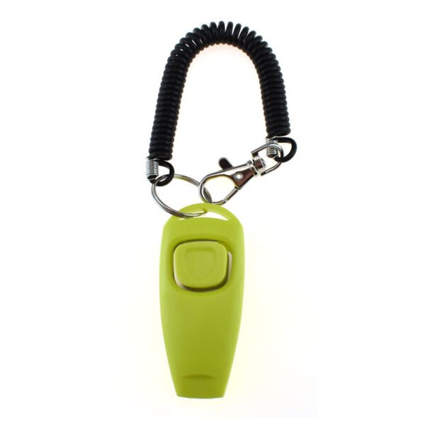 Two-in-one Clicker Pet Training Clicker Pet Clicker Whistle Dog Training Whistle Yellow Bracelet - Image 2