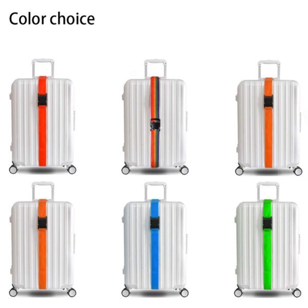 7 Colors Adjustable Nylon Lock Travel Luggage Straps Belt Protective Travel Accessories Suitcase Packing Belt - Image 6