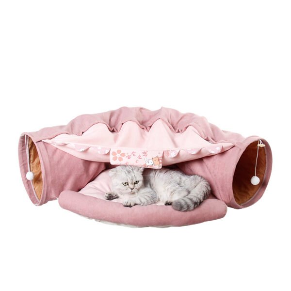 Pet Cats Tunnel Interactive Play Toy Mobile Collapsible Ferrets Rabbit Bed tunnels Indoor Toys Kitten Exercising Products - Image 7