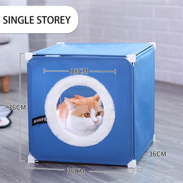 Warm Cat House Double Cat Villa Fully Enclosed - Image 7