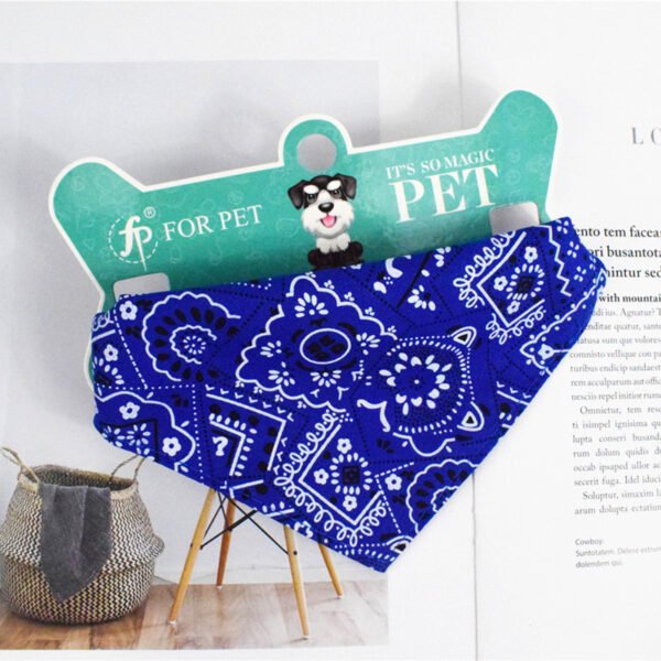 Pet Saliva Towel  Retractable Triangle Scarf Collar  Printed Triangle Saliva Towel  Pet Supplies - Image 6
