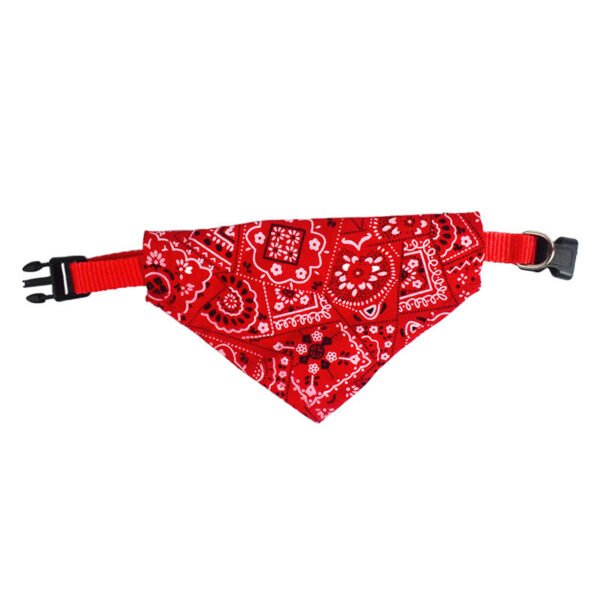 Pet Saliva Towel  Retractable Triangle Scarf Collar  Printed Triangle Saliva Towel  Pet Supplies - Image 2