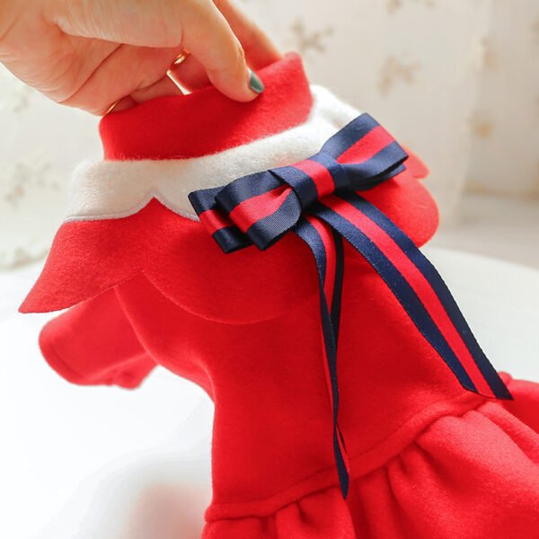 Pet Dog Cat Autumn And Winter Woolen Cloth Student British Style Cat And Aat Costume - Image 4