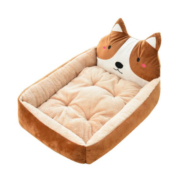 Large Pet Cat Dog Bed 7Colors Warm Cozy Dog House Soft Fleece Nest Dog Baskets - Image 2