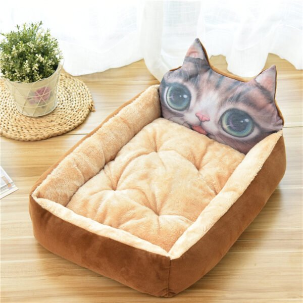 Large Pet Cat Dog Bed 7Colors Warm Cozy Dog House Soft Fleece Nest Dog Baskets - Image 7