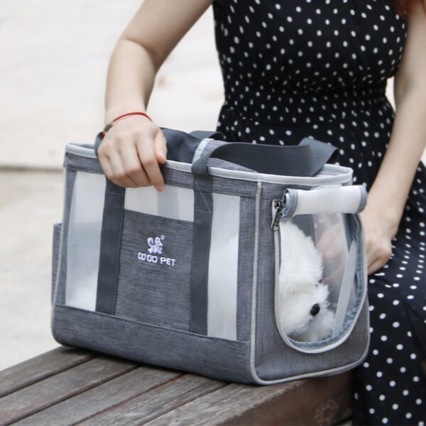 Portable Pet Cat Bag Breathable Dog Carrier Backpack Large Capacity Travel Pet Handbag - Image 2