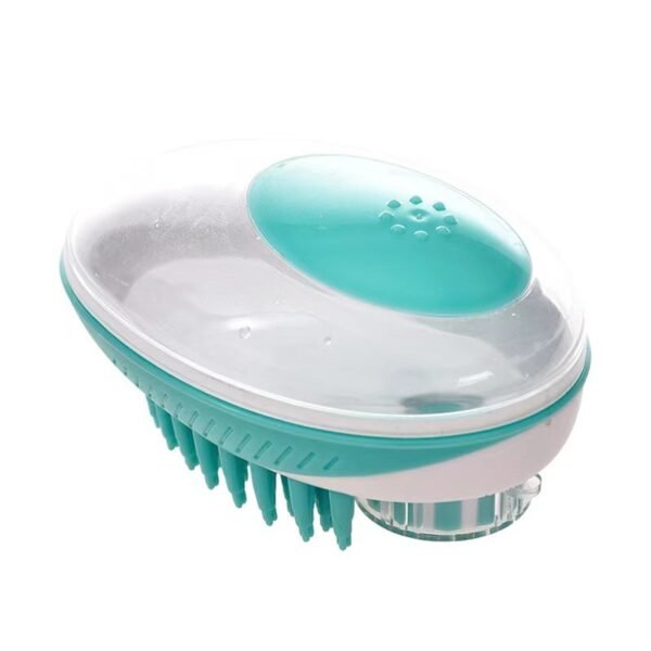 Pet Supplies Bath Brush Massage Comb Can Store Bath Liquid Silicone Brush For Cats And Dogs - Image 3