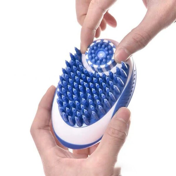 Pet Supplies Bath Brush Massage Comb Can Store Bath Liquid Silicone Brush For Cats And Dogs - Image 5