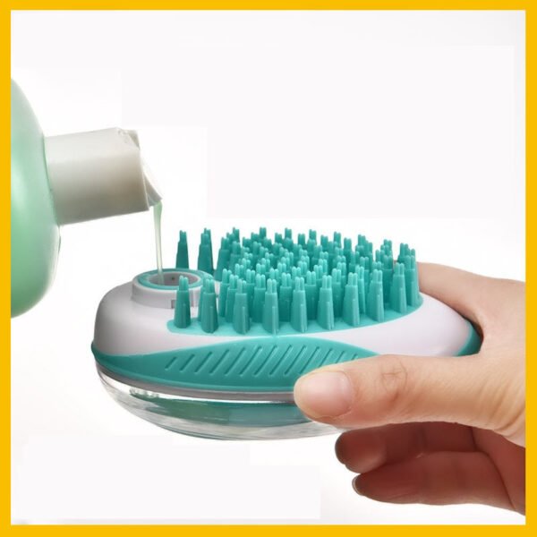 Pet Supplies Bath Brush Massage Comb Can Store Bath Liquid Silicone Brush For Cats And Dogs - Image 4