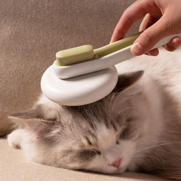 Pet Dog Hair Remover Cat Brush Grooming Tool Automatic Massage Comb Round Hair Brush For Cat Dog Pet Supplies - Image 5