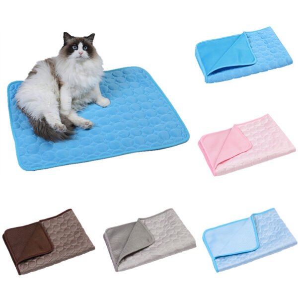 Summer Cooling Pet Sleeping Ice Silk Mat - Image 2