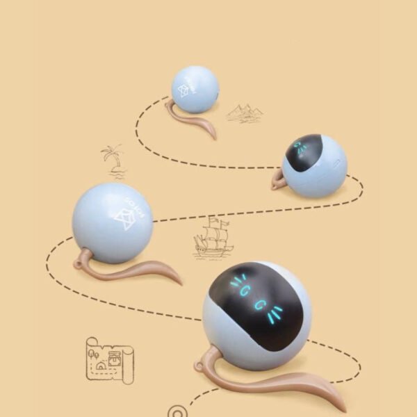 Pet Smart Interactive Colorful LED Rotating Ball - Image 7